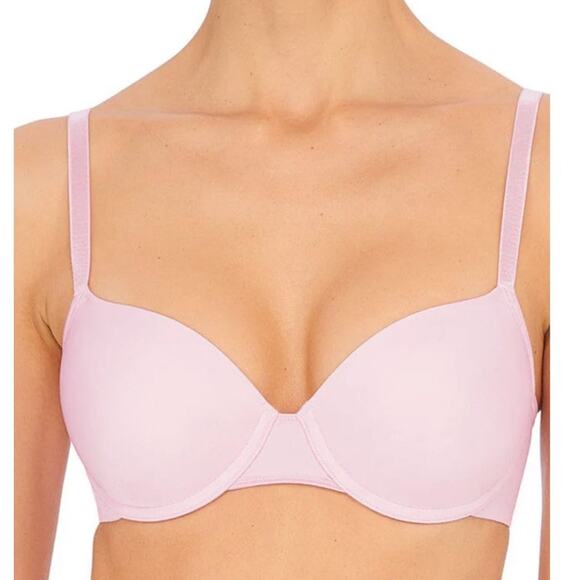 Natori 727279 Cushioned Comfort Contour Underwire Bra pink size 32C - Picture 1 of 5